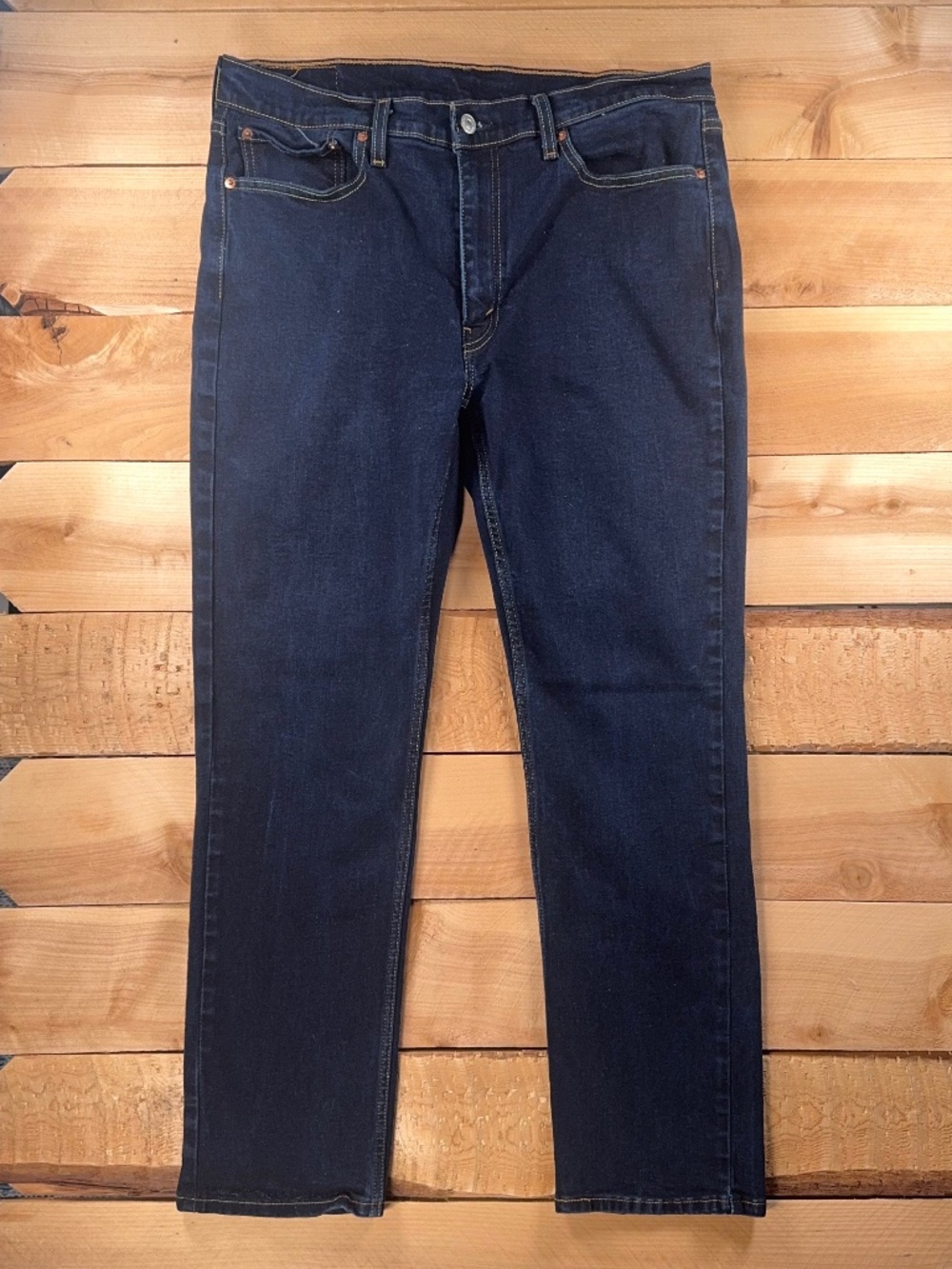 Levi’s 514 Dark Wash Jeans 36x32 Straight Fit Classic Denim